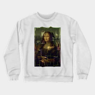 Mona Lisa Design Crewneck Sweatshirt